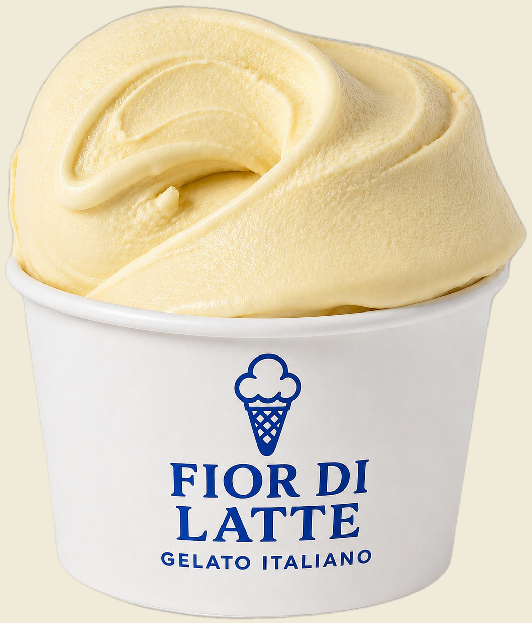 Tarrina de helado Fior di Latte